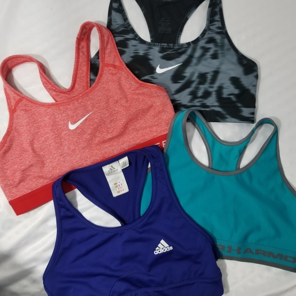 Nike Other - 2 Nike, 1 UA and 1 Adidas Sports Bra All Medium